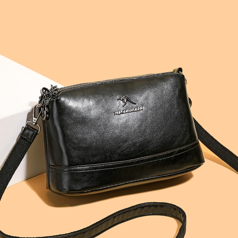 Premium Leather Messenger Bag For Men And Women Stylish Casual Square Bag 6