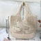 Large Crochet Tote Bag For Women Hollow Woven Shopping Bag With Comfortable Shoulder Strap For Trav 3