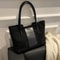 Premium Suede Tote Handbag For Women Stylish Colorblock Shoulder Bag 6