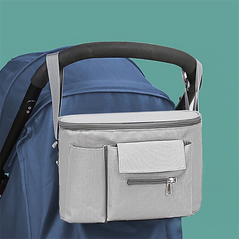 Multifunctional Stroller Hanging Bag Large Capacity Fashionable Shoulder Mommy Bag For Baby Essenti 4
