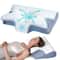 Contoured Memory Foam Pillow For Neck Pain Relief Butterfly Shaped Comfortable Sleep Pillow For Sto 0