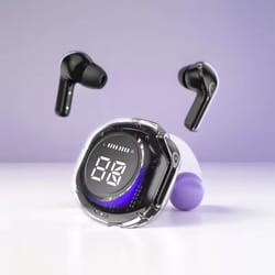 wireless bluetooth headset with led power digital display & stereo sound wireless earphones for superior audio