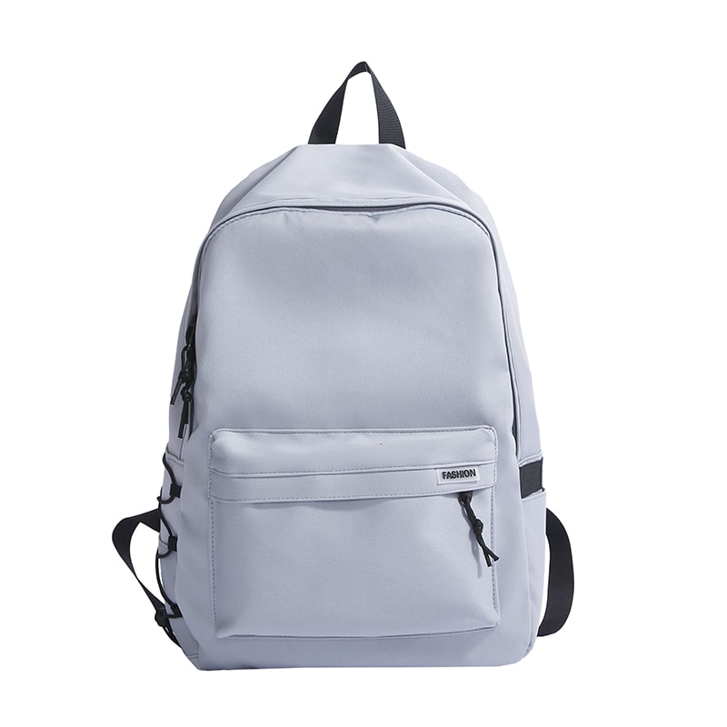 Large Capacity Solid Color Backpack For Girls Boys Versatile School Bag For Teens 6