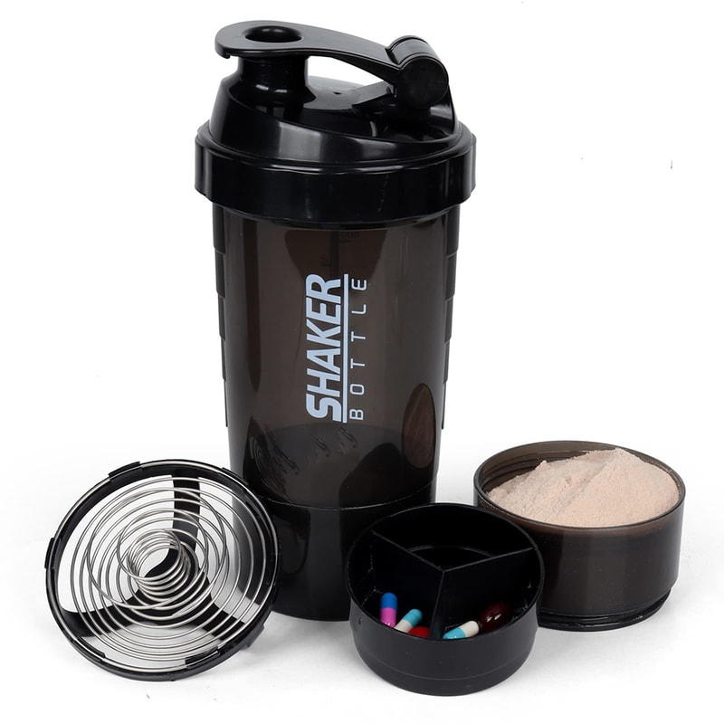 Shaker Protein Bottle Plastic Mixing Cup For Bodybuilding Exercise 3