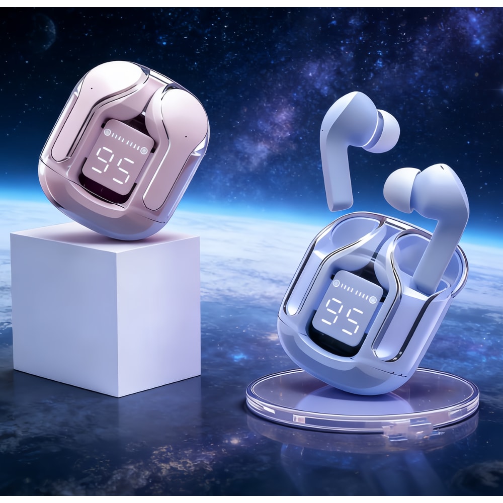 Transparent TWS Wireless Bluetooth Earphones HIFI Sound High Quality Bluetooth Headset