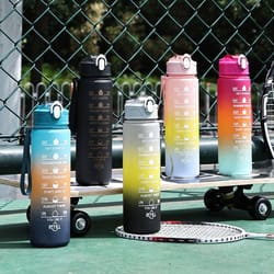 portable sports water bottle with scale heat resistant kitchen drinkware