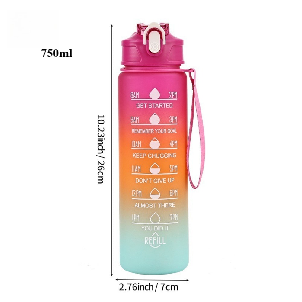 Portable Sports Water Bottle with Scale Heat resistant Kitchen Drinkware