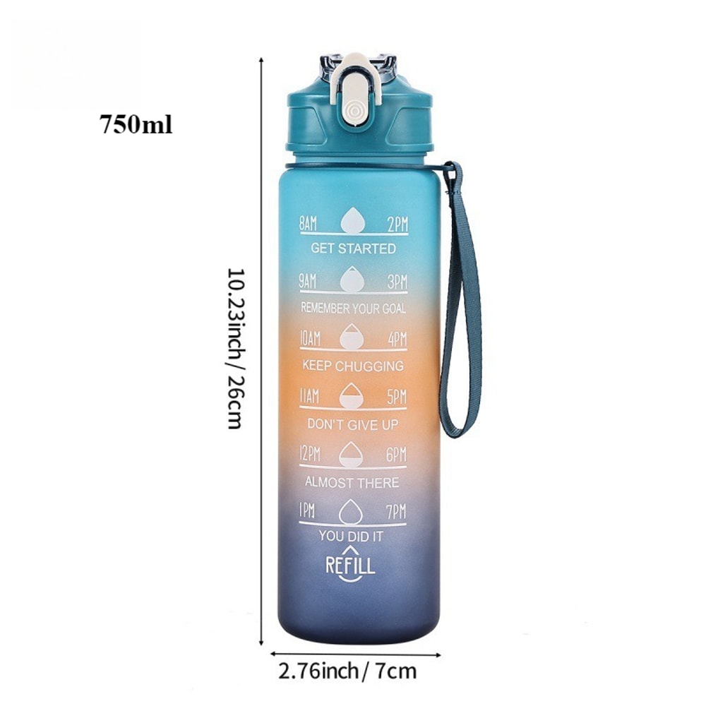 Portable Sports Water Bottle with Scale Heat resistant Kitchen Drinkware