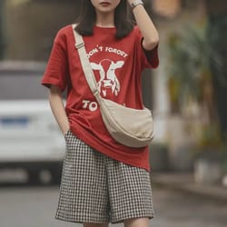 large capacity solid color chest bag for women stylish half moon crossbody travel shoulder bag