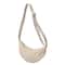 Large Capacity Solid Color Chest Bag For Women Stylish Half Moon Crossbody Travel Shoulder Bag 6