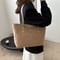 Soft Handbag Large Capacity Fall Winter Shoulder Bag For Women Stylish Lamb Wool Tote With Zipper C 2
