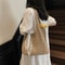 Summer Straw Beach Tote Bag for Women Hollow Out Weave Handbag with Lace Detail