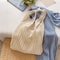 Summer Knitted Hollow Underarm Tote Bag Womens Large Capacity Shopper For Casual Travel 8