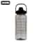 Portable Travel Water Bottle with Time Marker Leak Proof Non-Slip Design Fitness Cup with Cute Stickers