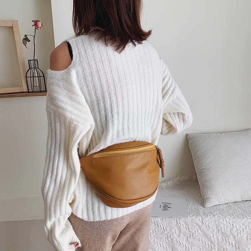 High Quality Leather Fanny Bag For Women Designer Waist Shoulder Crossbody Bag 3