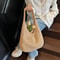 Chic Large Capacity Woven Straw Tote Bag For Women Stylish Shoulder Bag For Casual Beach And Shoppi 3