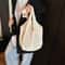 Women Crochet Tote Bag Large Capacity Woven Shoulder Bag Fashionable Solid Color Shopping Bag For B 2