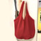 Women Crochet Tote Bag Large Capacity Woven Shoulder Bag Fashionable Solid Color Shopping Bag For B 4