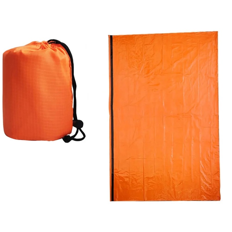 Emergency Sleeping Bag Ultra Waterproof Mylar Thermal Blanket For Survival Lightweight And Portable 5