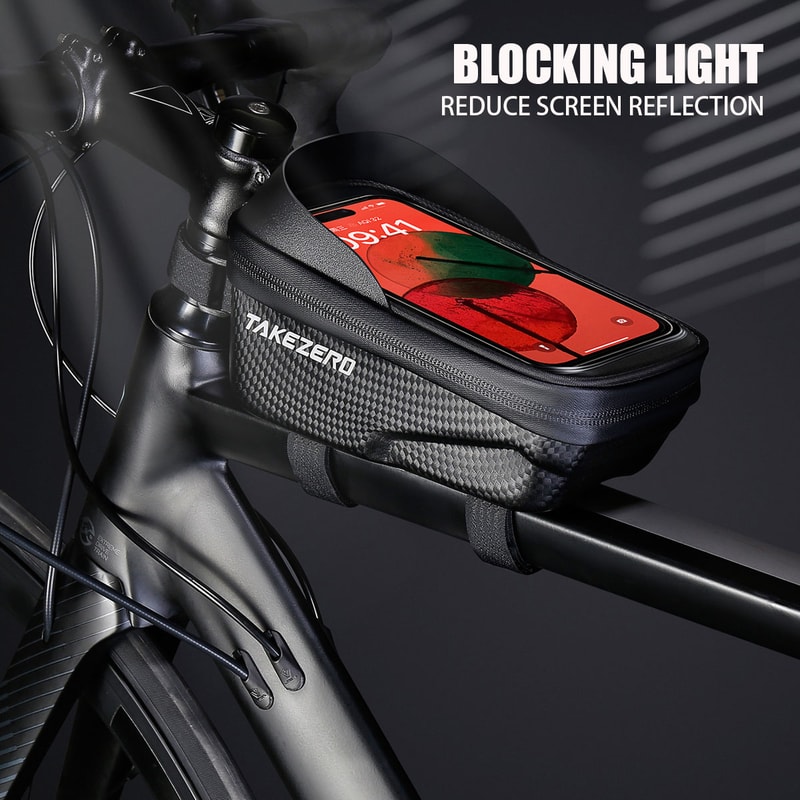 Mountain Bicycle Bag Hard Shell EVA Front Bar Bag For Road Bikes Mobile Phone Handlebar Bag 0