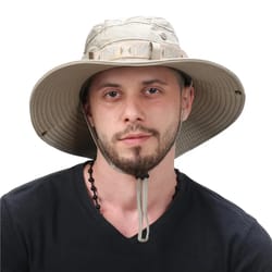 summer mens bucket hat with uv protection wide brim panama safari hiking hat mesh fisherman cap