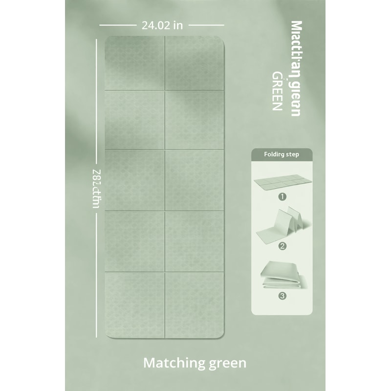 Portable Foldable Yoga Mat Thick Anti Slip Fitness Mat For Home Children And Students 7