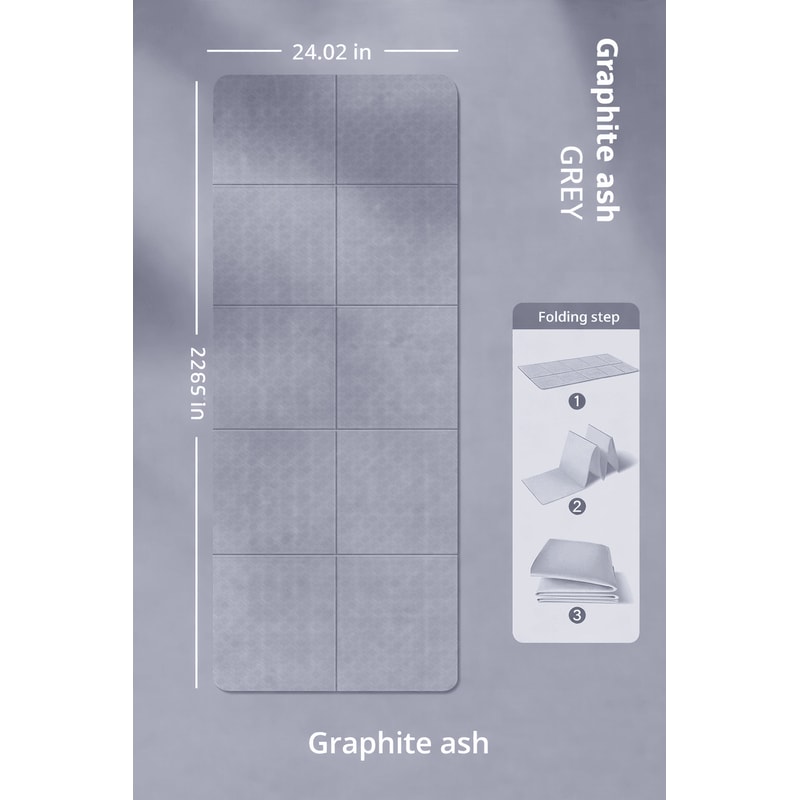 Portable Foldable Yoga Mat Thick Anti Slip Fitness Mat For Home Children And Students 8