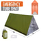 Survival Bivy Shelter Tent Kit Waterproof Mylar Thermal Blanket Sleeping Bag For Emergency Outdoor 4