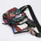 Colorful Leaf Printed Sling Crossbody Bag Stylish Nylon Chest Bag For Women With Adjustable Shoulde 1