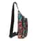 Colorful Leaf Printed Sling Crossbody Bag Stylish Nylon Chest Bag For Women With Adjustable Shoulde 3