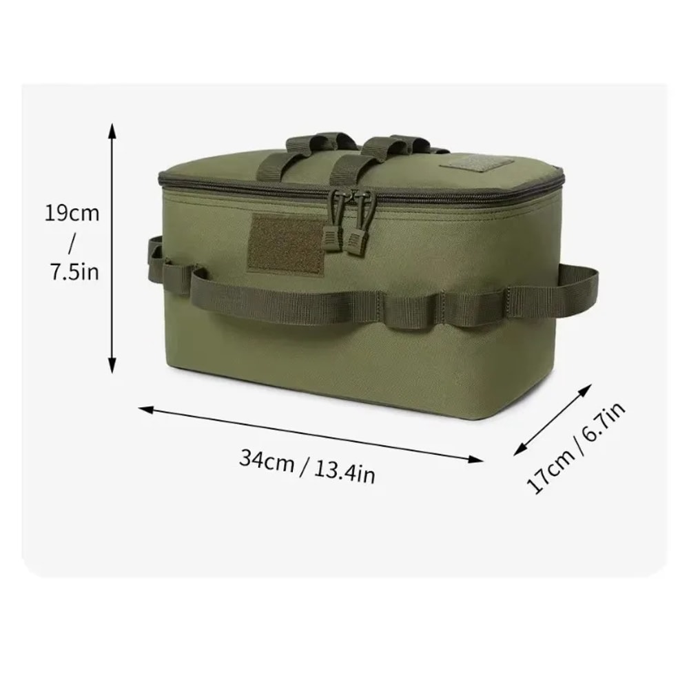 Outdoor Camping Gas Tank Storage Bag Large Capacity Ground Nail Tool Bag for Gas Canister Picnic Cookware & Utensils