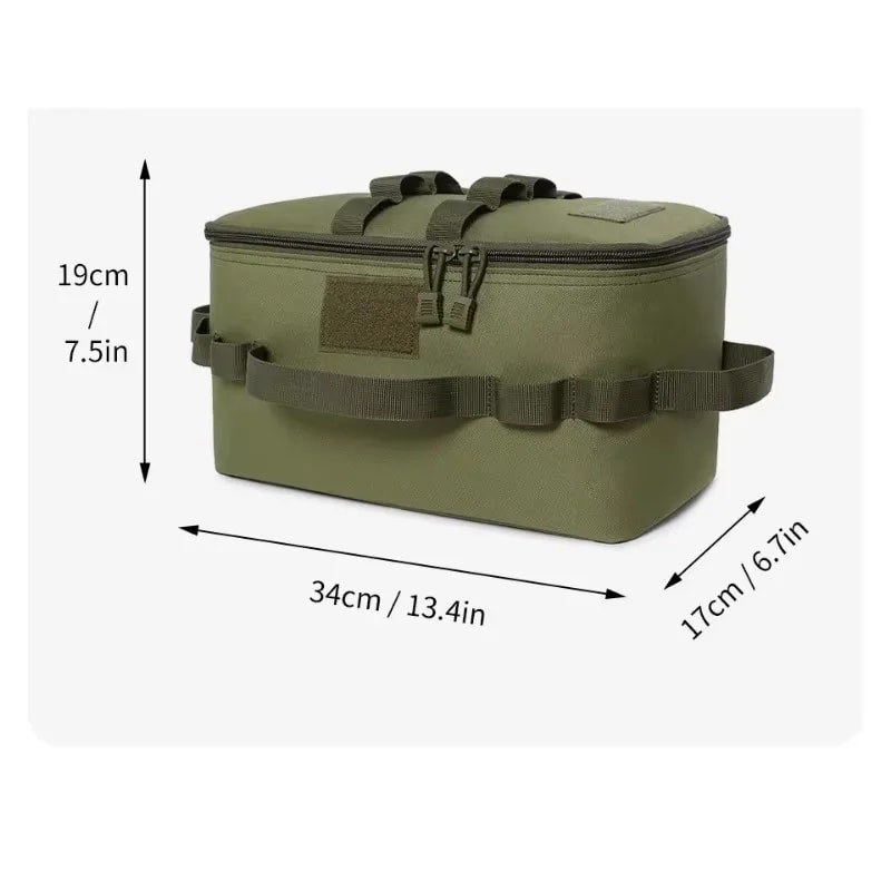 Outdoor Camping Gas Tank Storage Bag Large Capacity Ground Nail Tool Bag for Gas Canister Picnic Cookware & Utensils