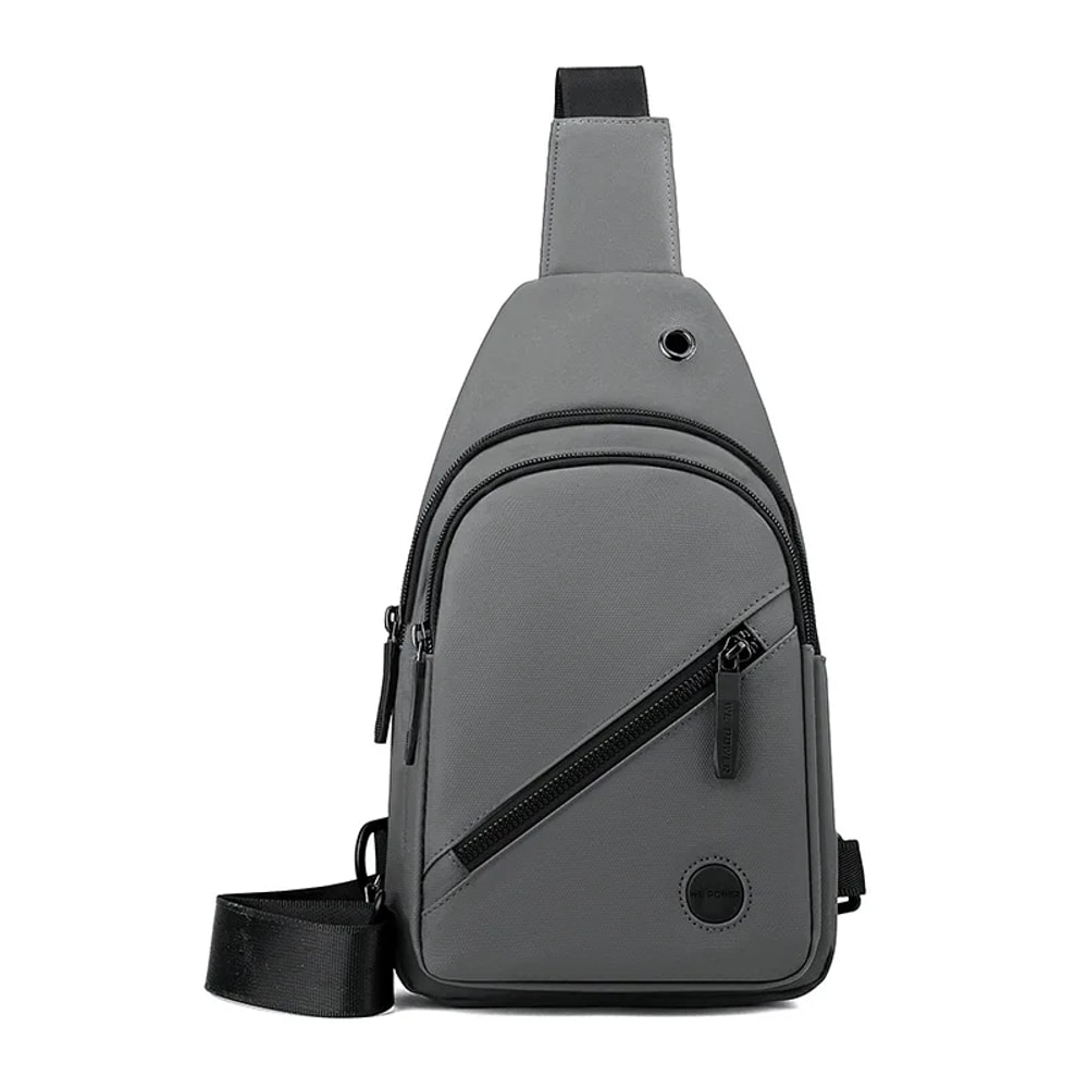 Mens Casual Nylon Sling Bag Lightweight Multipurpose Chest Crossbody for Hiking and Commuting