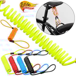 motorcycle anti theft cable lock with alarm disc lock for scooter protection