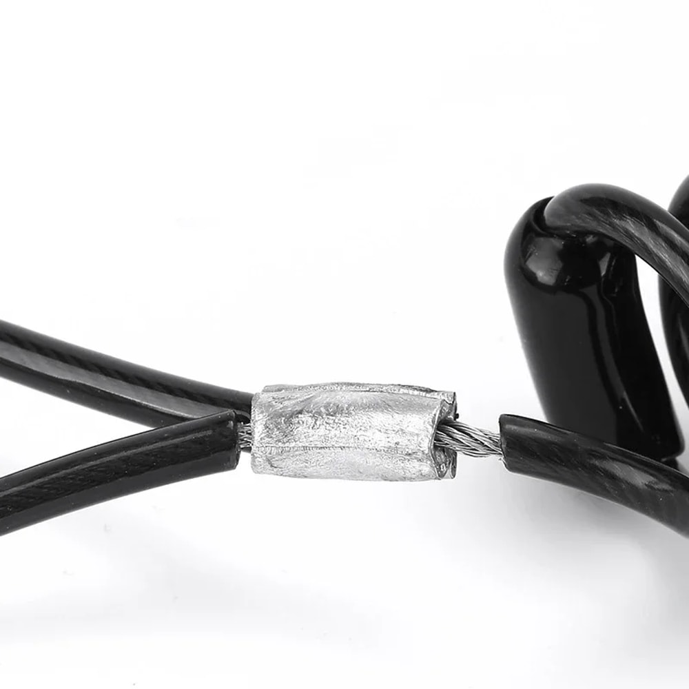 Motorcycle Anti Theft Cable Lock with Alarm Disc Lock for Scooter Protection