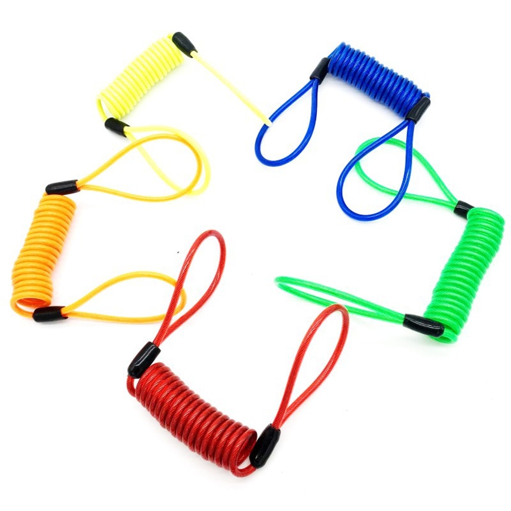 Motorcycle Anti Theft Cable Lock with Alarm Disc Lock for Scooter Protection