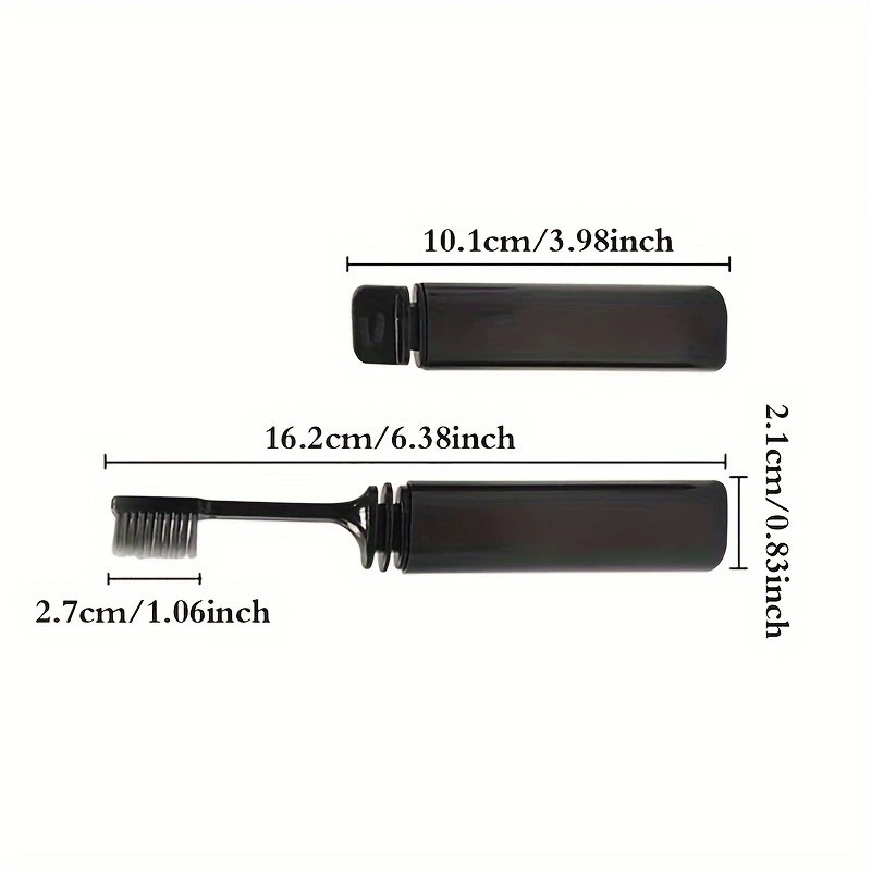Portable Charcoal Folding Toothbrush For Travel Camping Hiking Compact And Efficient Teethbrush 2