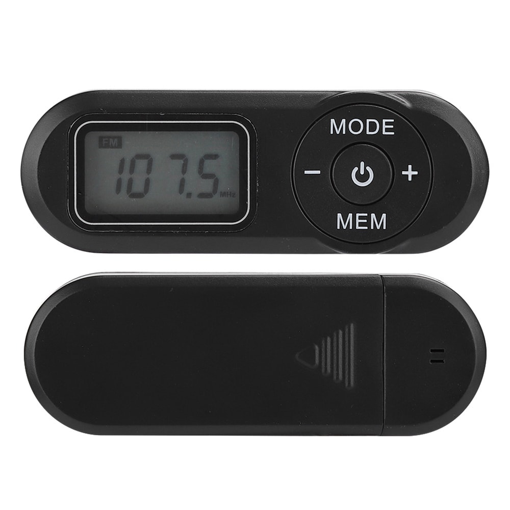 Mini Portable FM Radio Music Player With LCD Screen Earphones Compact Digital Radio For Music Love 4
