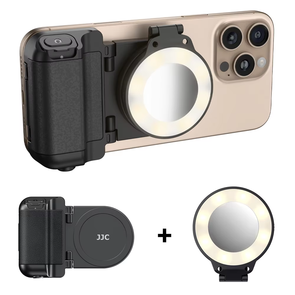 Magnetic Snapgrip Smartphone Camera Shutter Handle with Wireless Remote Ergonomic Phone Grip for Sta