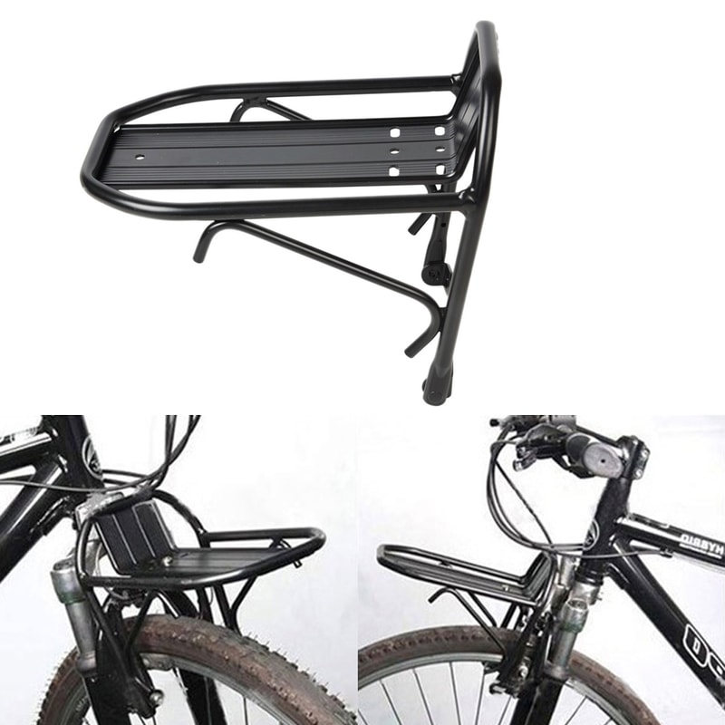 Cycling Front Rack Carrier Panniers Bag For Bicycle Luggage Shelf Bracket Trunk 1