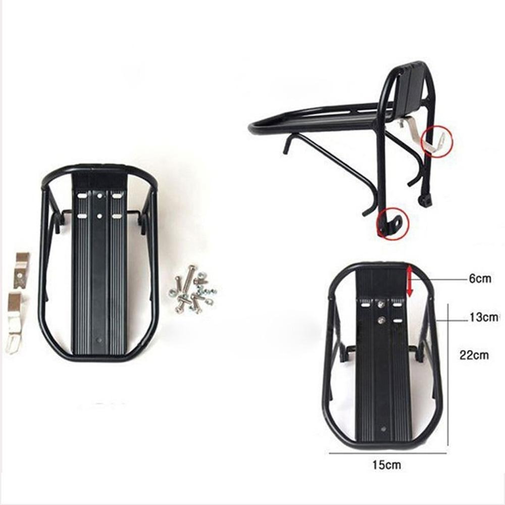 Cycling Front Rack Carrier Panniers Bag For Bicycle Luggage Shelf Bracket Trunk 3