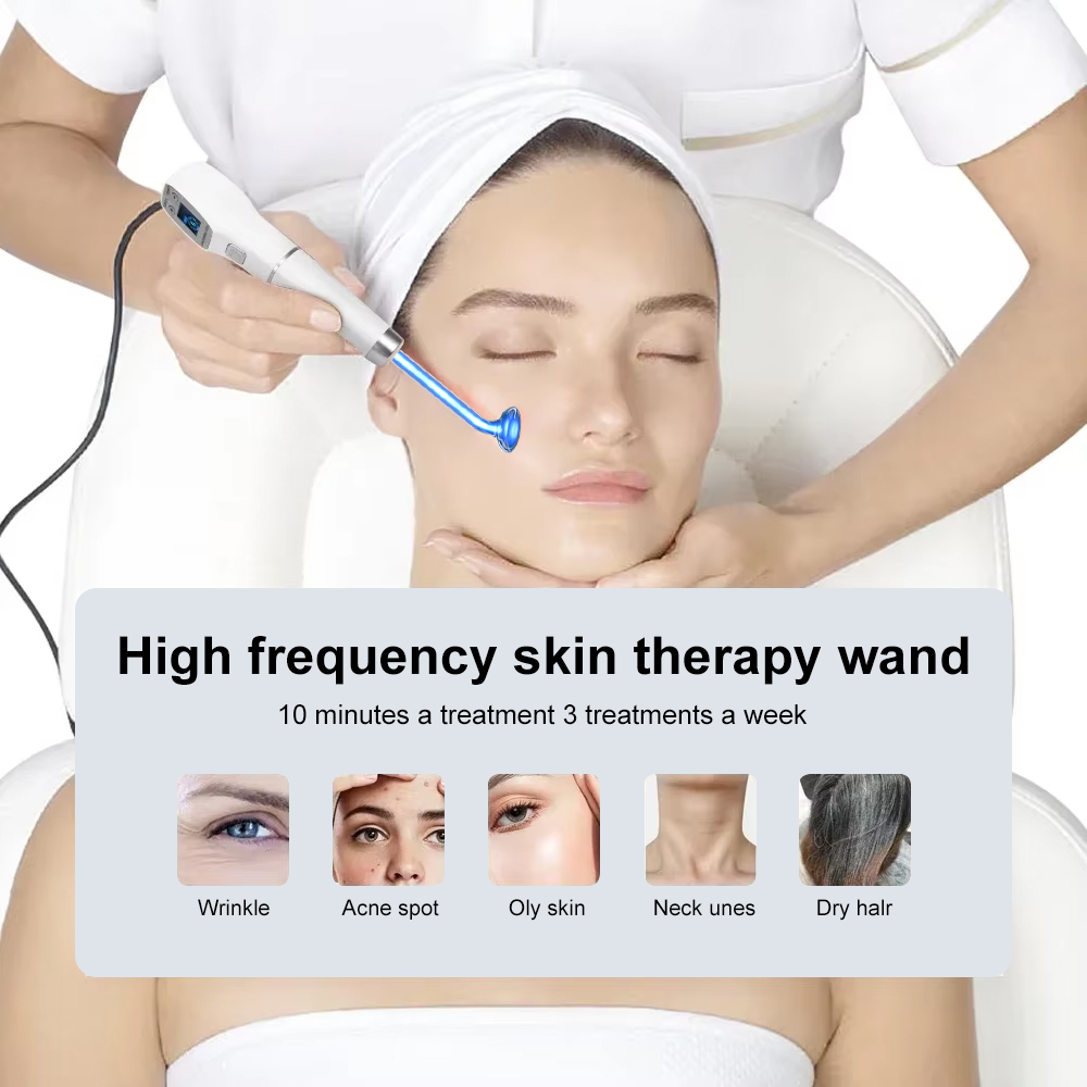 High Frequency Electrode Wand Glass Tube Electrotherapy Acne Spot Remover Skin Care Facial Therapy 0
