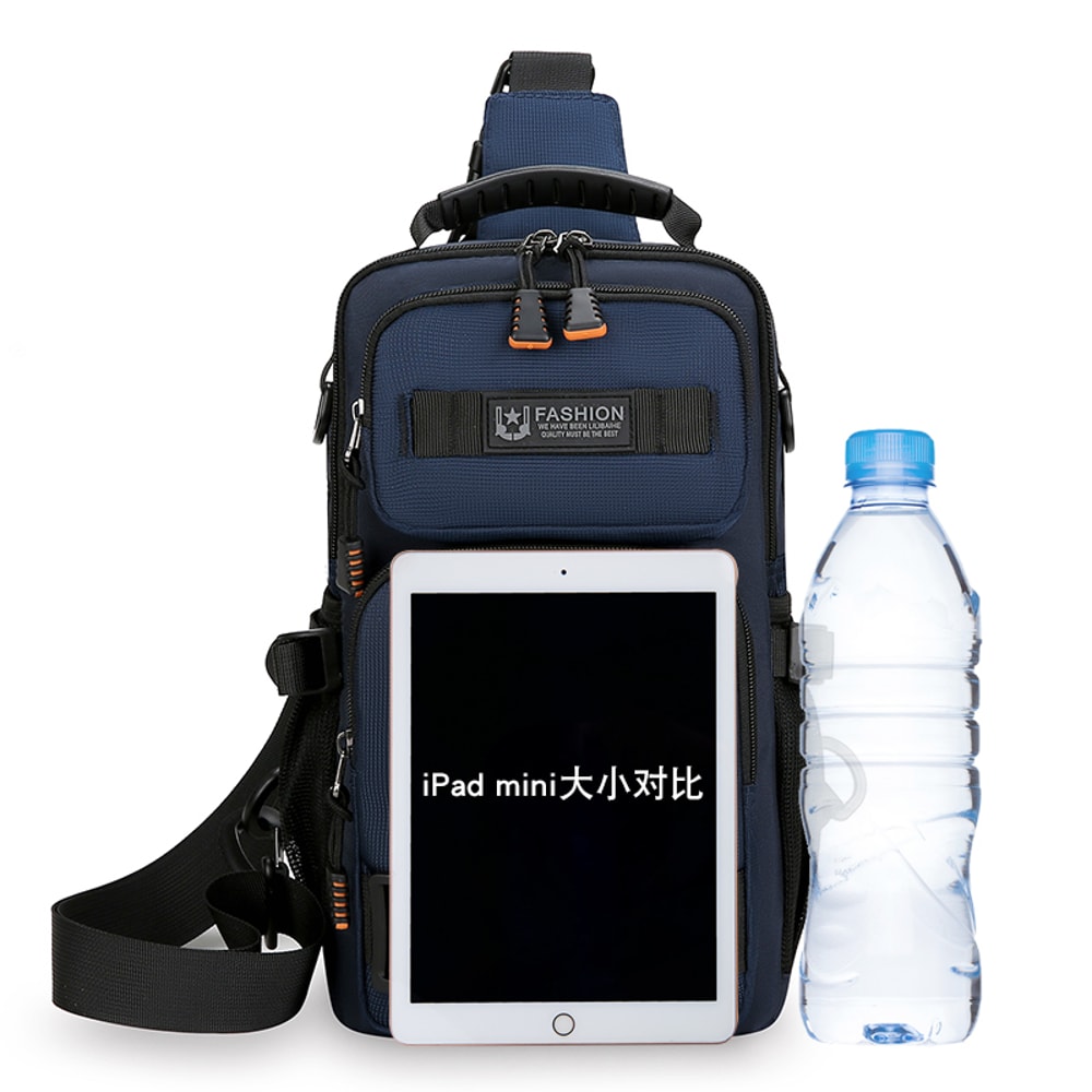 High Quality Oxford Mens Chest Bag Fashionable Crossbody Waist Pack For Casual Use 4