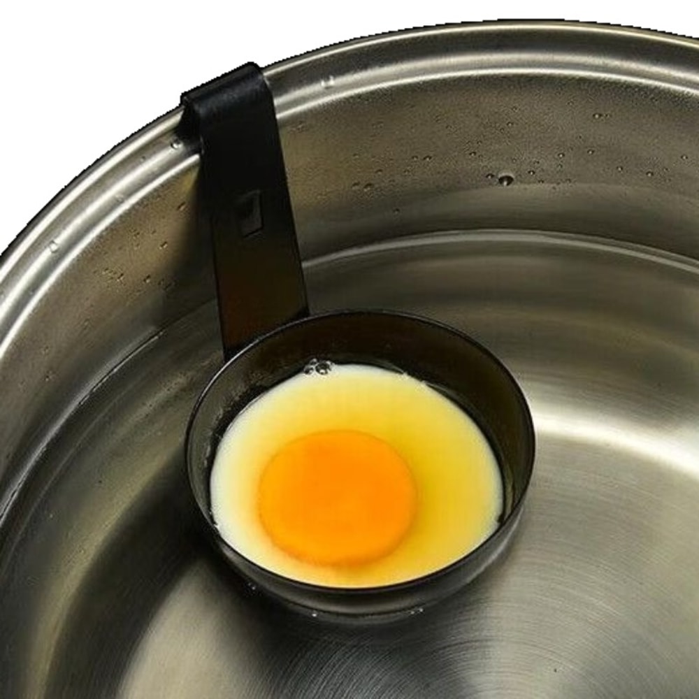 Stainless Steel Egg Poacher With Hanger Hook For Nonstick Cooking Boiling And Steaming 2