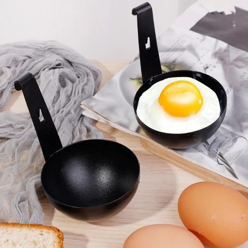 Stainless Steel Egg Poacher With Hanger Hook For Nonstick Cooking Boiling And Steaming 3