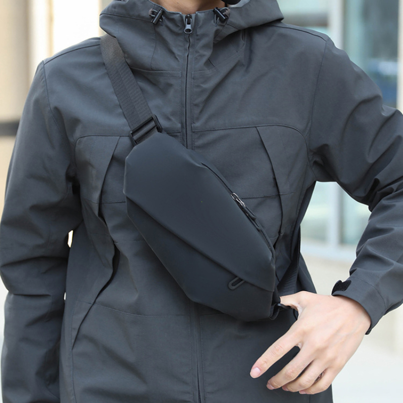 Mens Minimalist Waterproof Waist Bag Stylish Running Jogging Belt Bag For Men 0