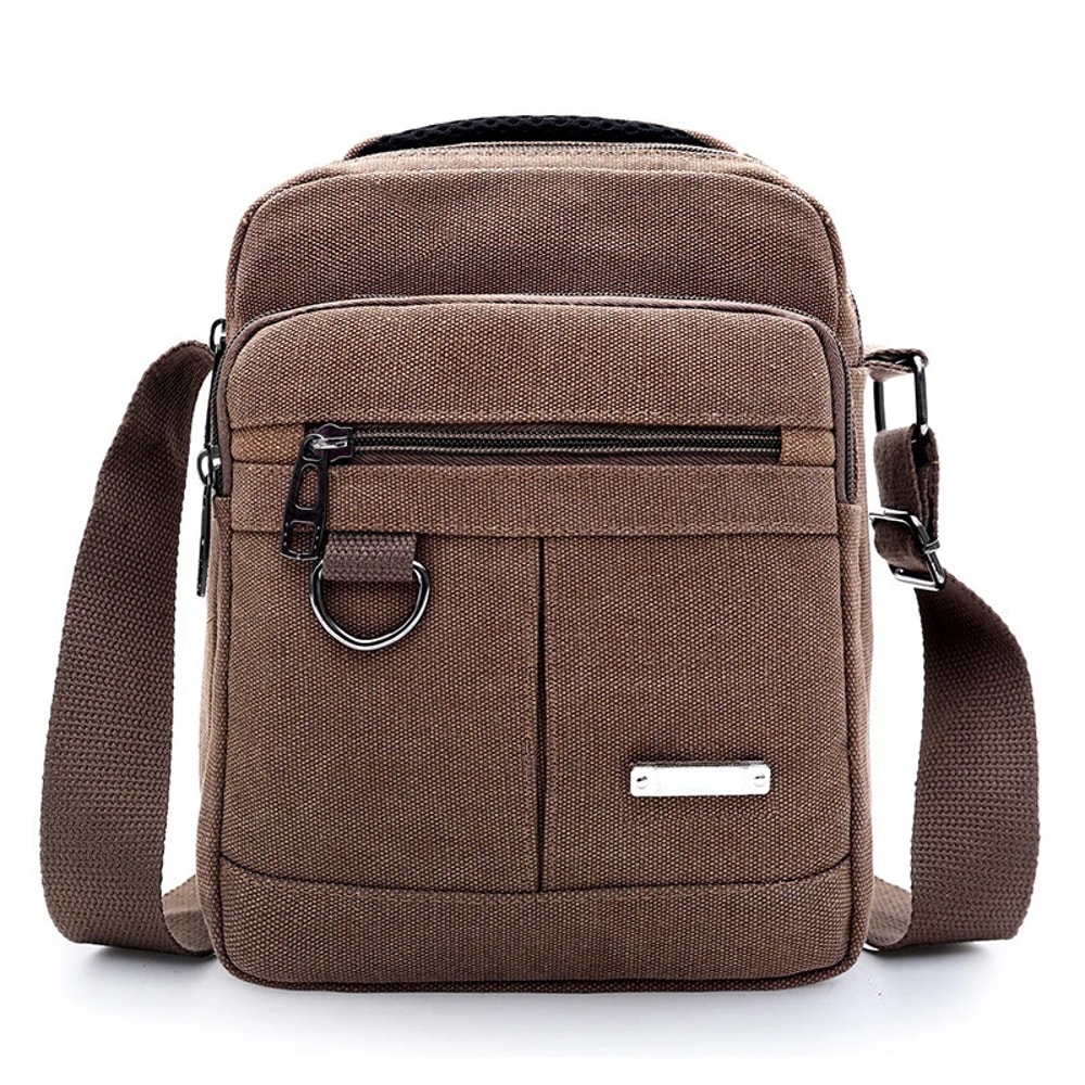 Stylish Canvas Shoulder Bag For Men Outdoor Travel Messenger Bag 6