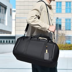 spacious travel duffel bag durable oxford cloth versatile gym & overnight bag with multiple compartments