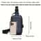 Durable Oxford Fabric Mens Sling Bag Stylish Motorcycle Crossbody Chest Pack with Phone Pocket Zip Closure for Daily