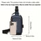 Durable Oxford Fabric Mens Sling Bag Stylish Motorcycle Crossbody Chest Pack with Phone Pocket Zip Closure for Daily